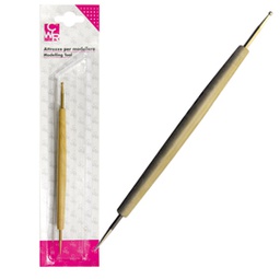 [67669] BULINO con doppia punta in acciaio PER SBALZO/EMBOSSING 18.5cm CWR