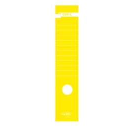 [25322] Busta 10 copridorso CDR-C carta adesiva giallo 7x34,5cm SEI ROTA