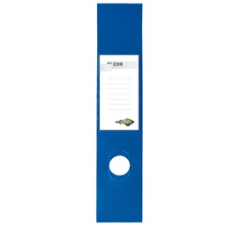 [25333] Busta 10 copridorso CDR PVC adesivi blu 7x34,5cm SEI ROTA