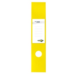 [53905] Busta 10 copridorso CDR PVC adesivi giallo 7x34,5cm SEI ROTA