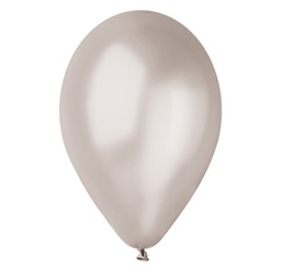 [94618] Busta 16 palloncini D26cm metal argento Big Party