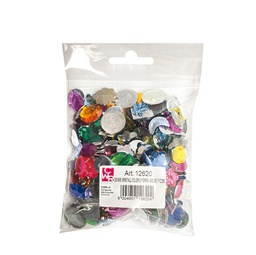 [91568] Busta 250 pz Gemme Kristall colori e forme assortite DECO