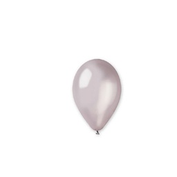 [85936] BUSTA 25 PALLONCINI IN LATTICE D26CM METAL ARGENTO BIG PARTY