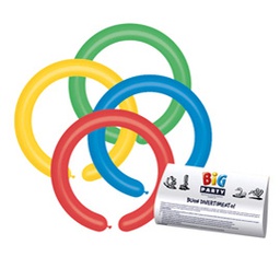 [85937] Busta 25 palloncini modellabili in lattice D5cm Colori Assortiti Big Party