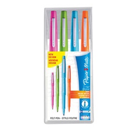 [52906] BUSTA 4 COLORI FUN PENNARELLO FLAIR NYLON PAPERMATE