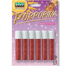 [46579] BUSTA 6 TUBI PORPORINA ROSSO 2GR LEBEZ