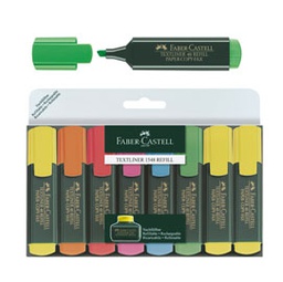 [65002] BUSTA 8 EVIDENZIATORI TEXTLINER 1548 FABER CASTELL
