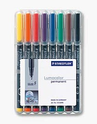 [47925] BUSTA 8 PENNARELLI LUMOCOLOR PERMANENT 317 M 1.0MM