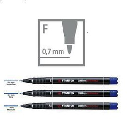 [27731] BUSTA 8 PENNARELLI STABILO OHPEN 842 PERMANENTE FINE