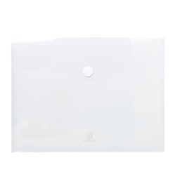 [82464] Busta a tasca con velcro in pp trasparente f.to 24x32cm per A4 Exacompta
