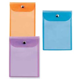[45782] BUSTA CON BOTTONE PRESS 5 COLOR 13X18CM - ASSORTITE