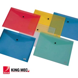 [30046] BUSTA CON BOTTONE PULL TRASPARENTE 21X29.7CM