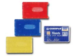 [36284] BUSTA PORTA CARDS 8,5X5,4 02/7828 PVC RIGIDO COL.ASSORTITI FAVORIT