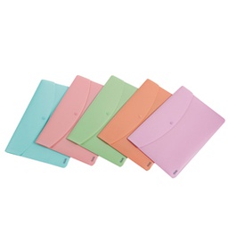 [86567] Buste con bottone PPL PASTEL colori ass. f.to A4 Favorit