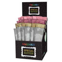 [95600] Bustina Glam Camu 21x6cm colori assortiti Lebez