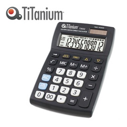 [73032] CALCOLATRICE DA TAVOLO 12 CIFRE 73032 TiTanium