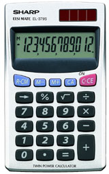 [SHAEL379SB] CALCOLATRICE EL 379SB 12 CIFRE TASCABILE SHARP