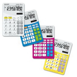[SHAELM332BYL] CALCOLATRICE EL M332B 10 CIFRE DA TAVOLO SHARP COLORE GIALLO