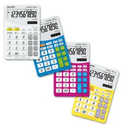 [SHAELM332BPK] CALCOLATRICE EL M332B 10 CIFRE DA TAVOLO SHARP COLORE ROSA