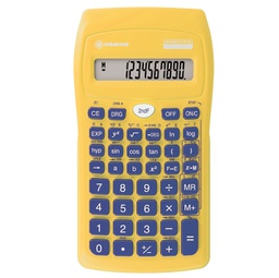 [94389] Calcolatrice scientifica OS 134/10 BeColor giallo con tasti blu Osama