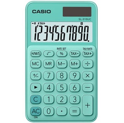 [82860] Calcolatrice tascabile SL-310UC verde CASIO