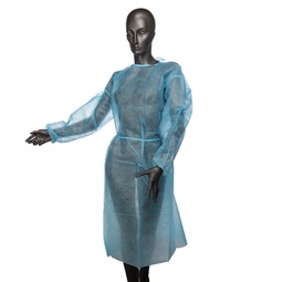 [90906] Camice di protezione visitatore in PP 25gr Blu Tg. Unica MONOUSO