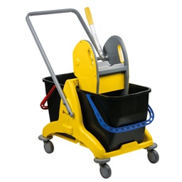 [82502] Carrello doppia vasca 25+25Lt con Pressa PressClean