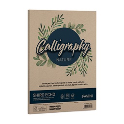 [94650] Carta Calligraphy Nature SHIRO ECO A4 50fg 120gr legno FAVINI