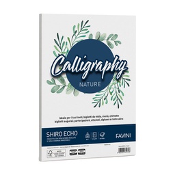 [94652] Carta Calligraphy Nature SHIRO ECO A4 50fg 250gr gesso FAVINI