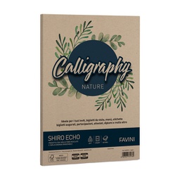 [94653] Carta Calligraphy Nature SHIRO ECO A4 50fg 250gr legno FAVINI