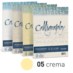 [53624] Carta CALLIGRAPHY PERGAMENA 90gr A4 50fg crema 05 FAVINI