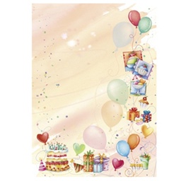 [81997] Carta con stampa ''PARTY''' A4 90gr 20fg Decadry