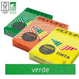 [57162] Carta Fabriano Colore A4 80GR 500FG COL.FORTI VERDE