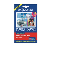 [45000] Carta fotografica inkjet 10,5x14,8cm 265gr 20Fg EXTRA LUCIDA 8870 ASMarri