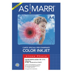 [28639] Carta fotografica inkjet A4 150gr 50Fg COLOR PHOTO LUCIDA 8298 ASMarri