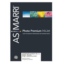 [28631] Carta fotografica inkjet A4 190gr 50Fg COLOR PHOTO SATINATA 8106 ASMarri