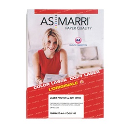 [47177] Carta fotografica laser A4 200gr 100Fg LASER PHOTO LL 8973 ASMarri