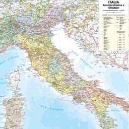 [57414] CARTA GEOGRAFICA MURALE ITALIA 67X85CM BELLETTI