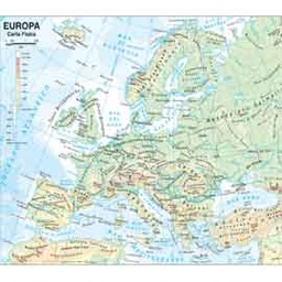 [56944] CARTA GEOGRAFICA SCOLASTICA PLASTIFICATA EUROPA 297X420MM BELLETTI