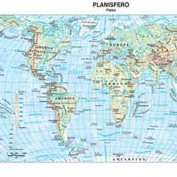 [56943] CARTA GEOGRAFICA SCOLASTICA PLASTIFICATA MONDO 297X420MM BELLETTI