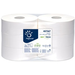 [67491] Carta igienica MaxiJumbo 2veli microgoffrata 300mt BioTech Papernet