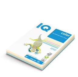 [71503] Carta IQ COLOR A4 210x297mm 160gr 100fg mix 5 colori tenui RB01 MONDI