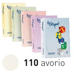[61525] Carta LECIRQUE A3 80gr 500fg avorio pastello 110 FAVINI
