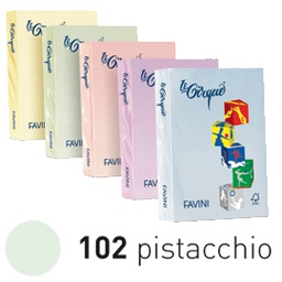 [32896] Carta LECIRQUE A4 160gr 250fg pistacchio pastello 102 FAVINI