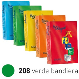 [32917] Carta LECIRQUE A4 160gr 250fg verde bandiera 208 FAVINI
