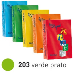 [32912] Carta LECIRQUE A4 160gr 250fg verde prato 203 FAVINI