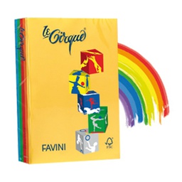 [61656] Carta LECIRQUE A4 80gr 200fg mix 4 colori intensi FAVINI
