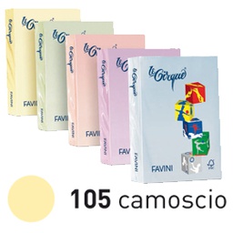 [32859] Carta LECIRQUE A4 80gr 500fg camoscio pastello 105 FAVINI