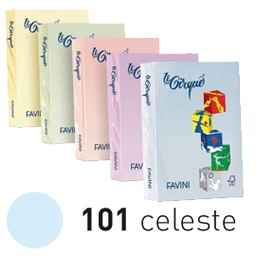 [32855] Carta LECIRQUE A4 80gr 500fg celeste pastello 101 FAVINI