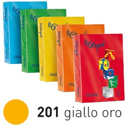 [32875] Carta LECIRQUE A4 80gr 500fg giallo oro 201 FAVINI